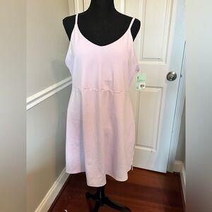 New with tags lilac two one piece with removable shorts.